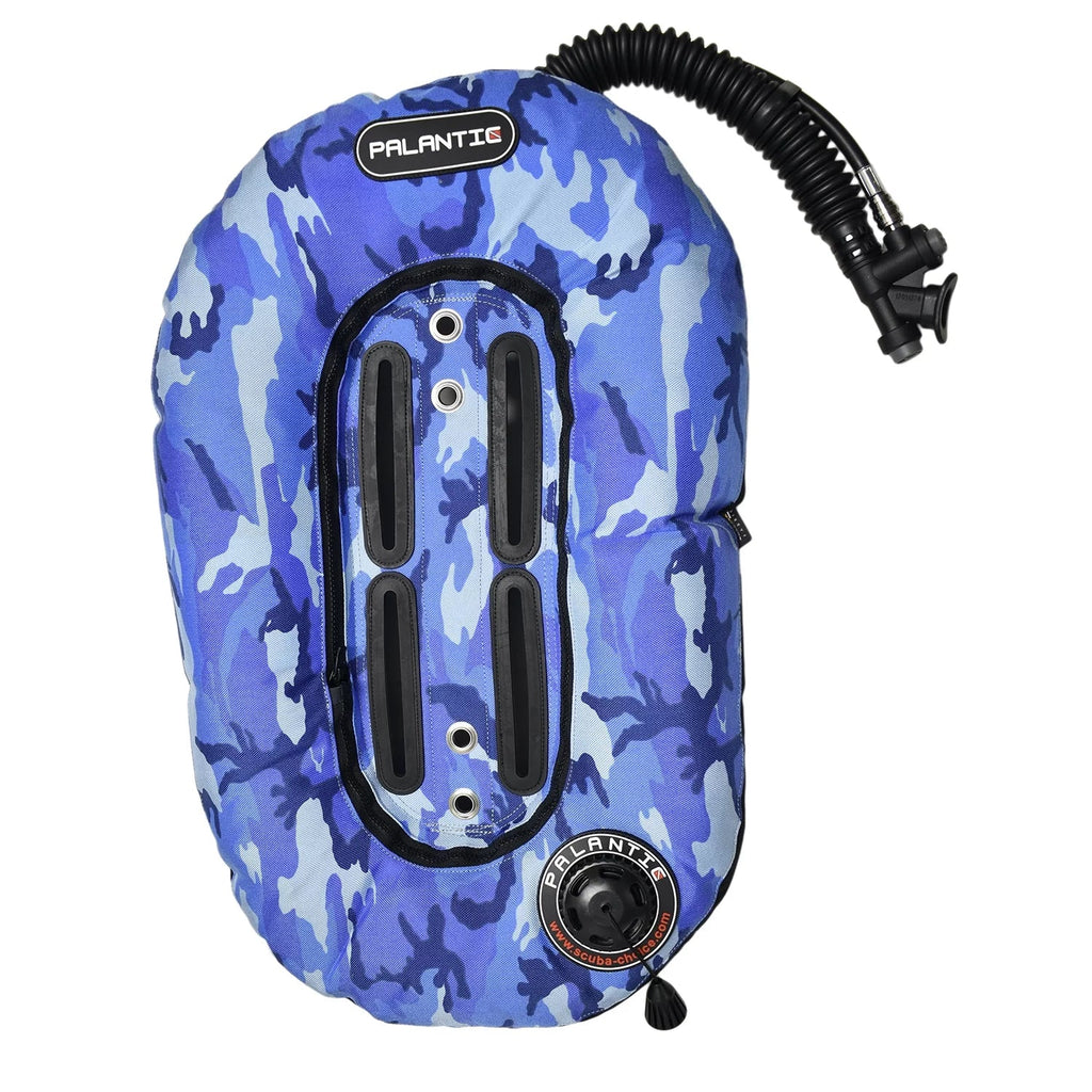 Donut Accent Diving Black Neptune Palantic w/ Camo Pro Wing 30lbs, Single Tank