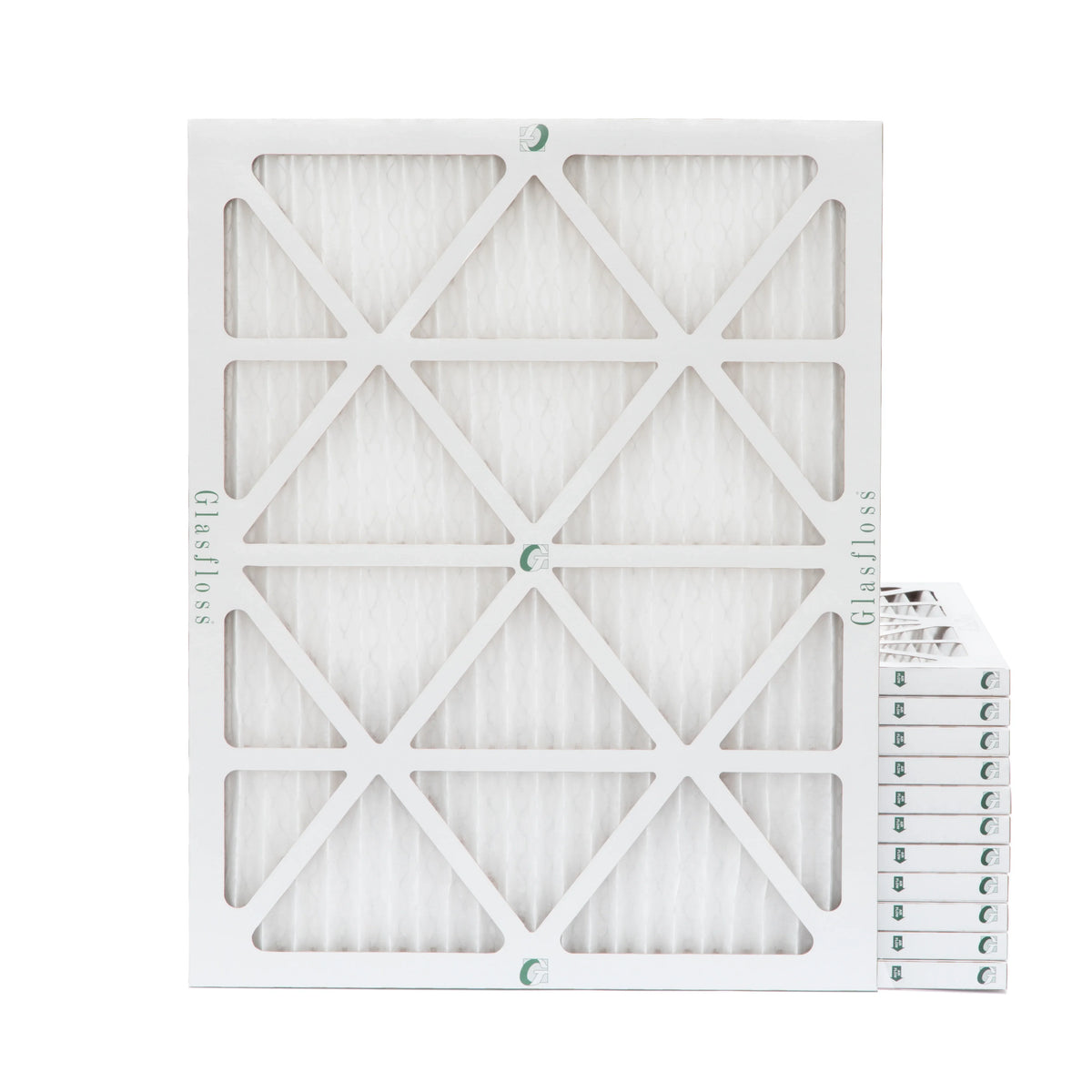 12 Pleated 10 Glasfloss - oxygen Filter Box Filters by MERV 16x20x1 of - AC/Furnace