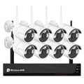 Hard No 8CH Motion NVR CCTV Wireless System, Night with Indoor Tuya 1080P MIXFEER Vision, + Camera Access, Smart Outdoor Cameras 2.0MP 8PCS IP Alert, App Drive 1080P 1080P Remote 8Channel