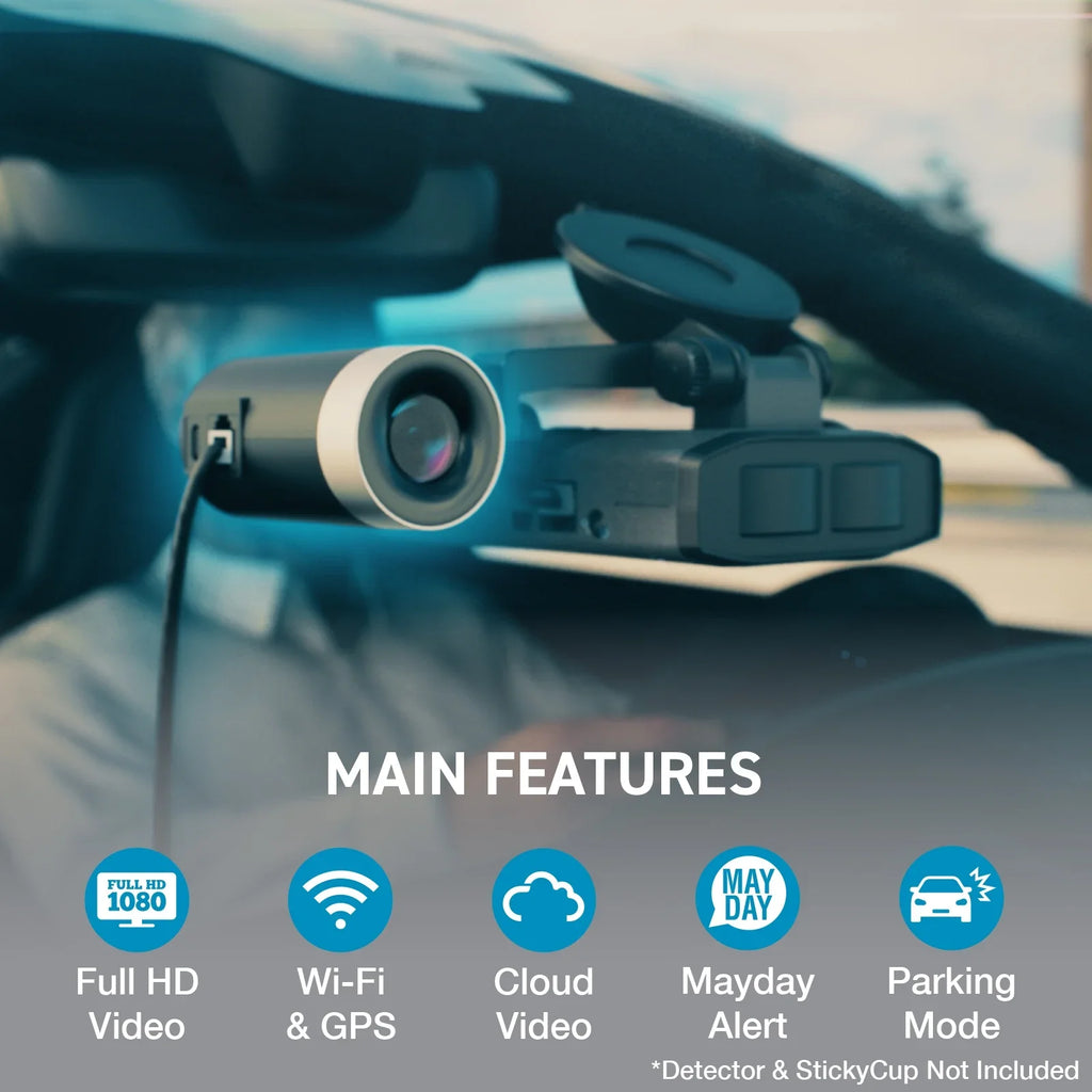 Smart ESCORT Wi-Fi Full CarPlay Dash HD & Cam 1080p Band Camera, M2 Video - Mounted Dash Radar Dual