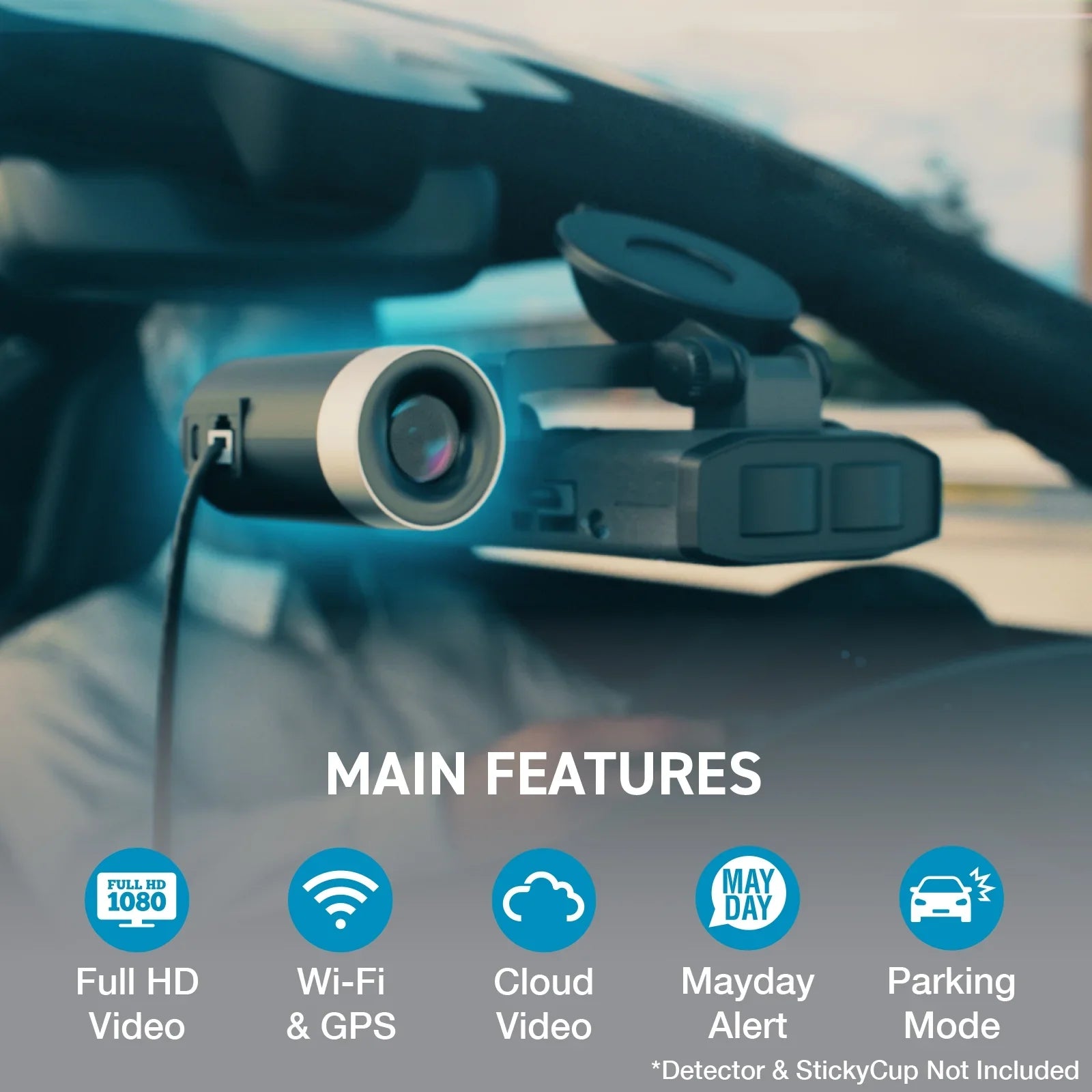 Smart ESCORT Wi-Fi Full CarPlay Dash HD & Cam 1080p Band Camera, M2 Video - Mounted Dash Radar Dual