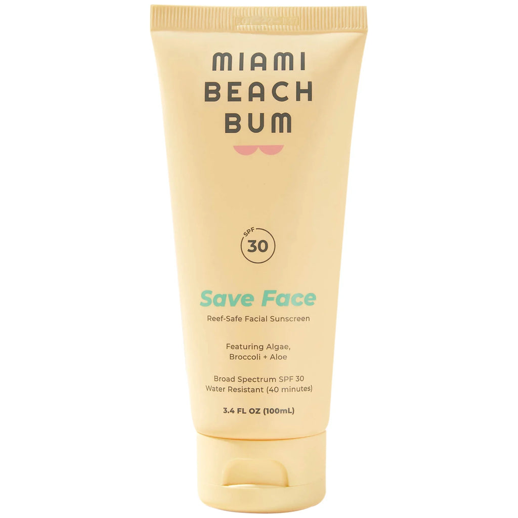 Min Water Face Fragrance-free, Broccoli Reef-Safe Resistant Beach 3.4oz Bum SPF30/ Miami Mineral 40 Cream,