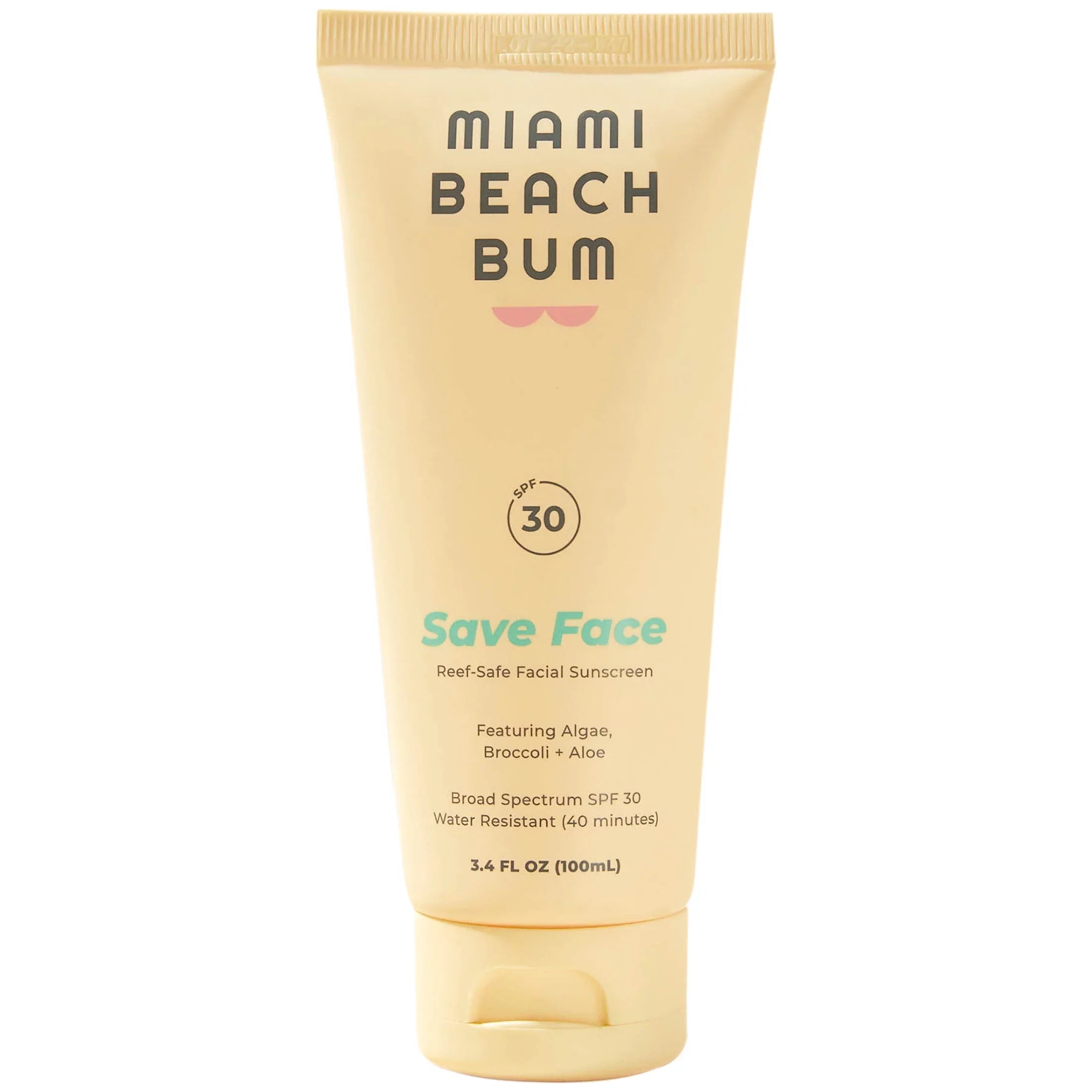 Min Water Face Fragrance-free, Broccoli Reef-Safe Resistant Beach 3.4oz Bum SPF30/ Miami Mineral 40 Cream,