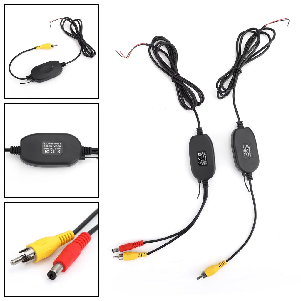 Reverse View Night 170° Car LED 4 View Rear Camera Backup CMOS Wireless