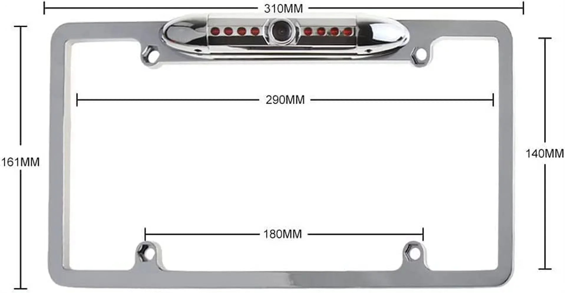 Plate Compatible Backup Angle Frame Jensen, CAM120 Vision Clarion, Sony, Night View Camera License with HD Kenwood, JVC, BOSS, Dual, Rear Waterproof 170° SoundStream, Rockford Pioneer, Stinger,