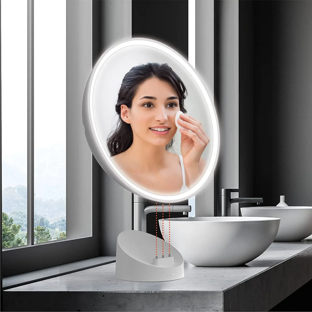 Speaker Bluetooth Image Mirror and Fogless Shower LED Sharper