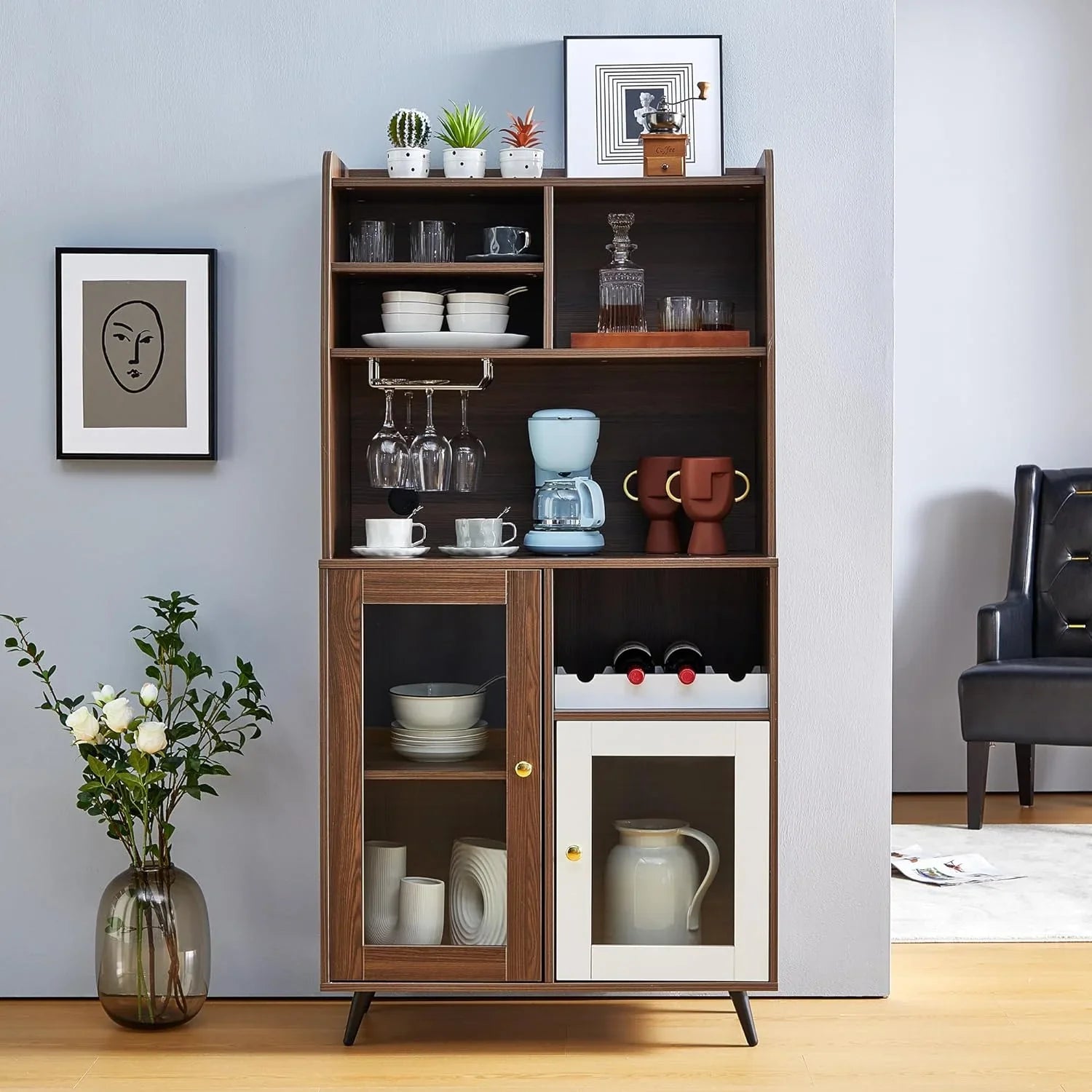 Cabinet and Mix Rack Cabinet Shelves Dining with Kitchen Locker Cabinets Multifunctional Wine Room Cabinet Locker Living for TJUNBOLIFE Home of Cabinet Locker Bedroom Room