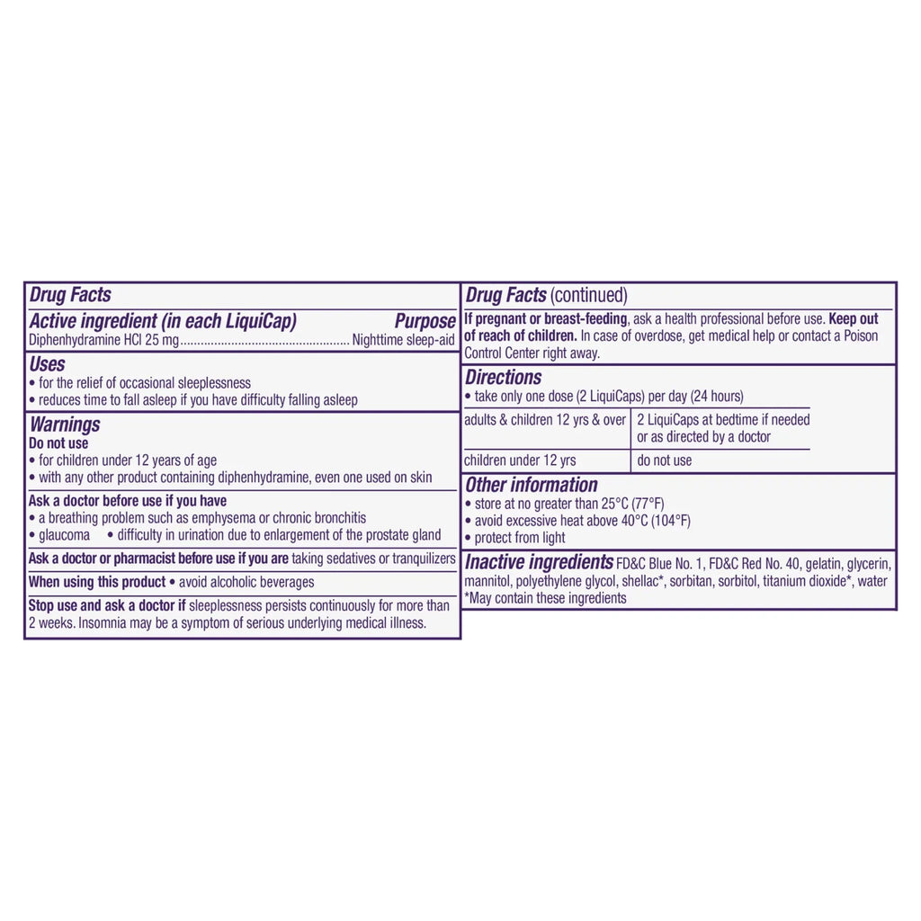 24 of (Pack Nighttime LiquiCaps Sleep-Aid, ea 4) ZzzQuil