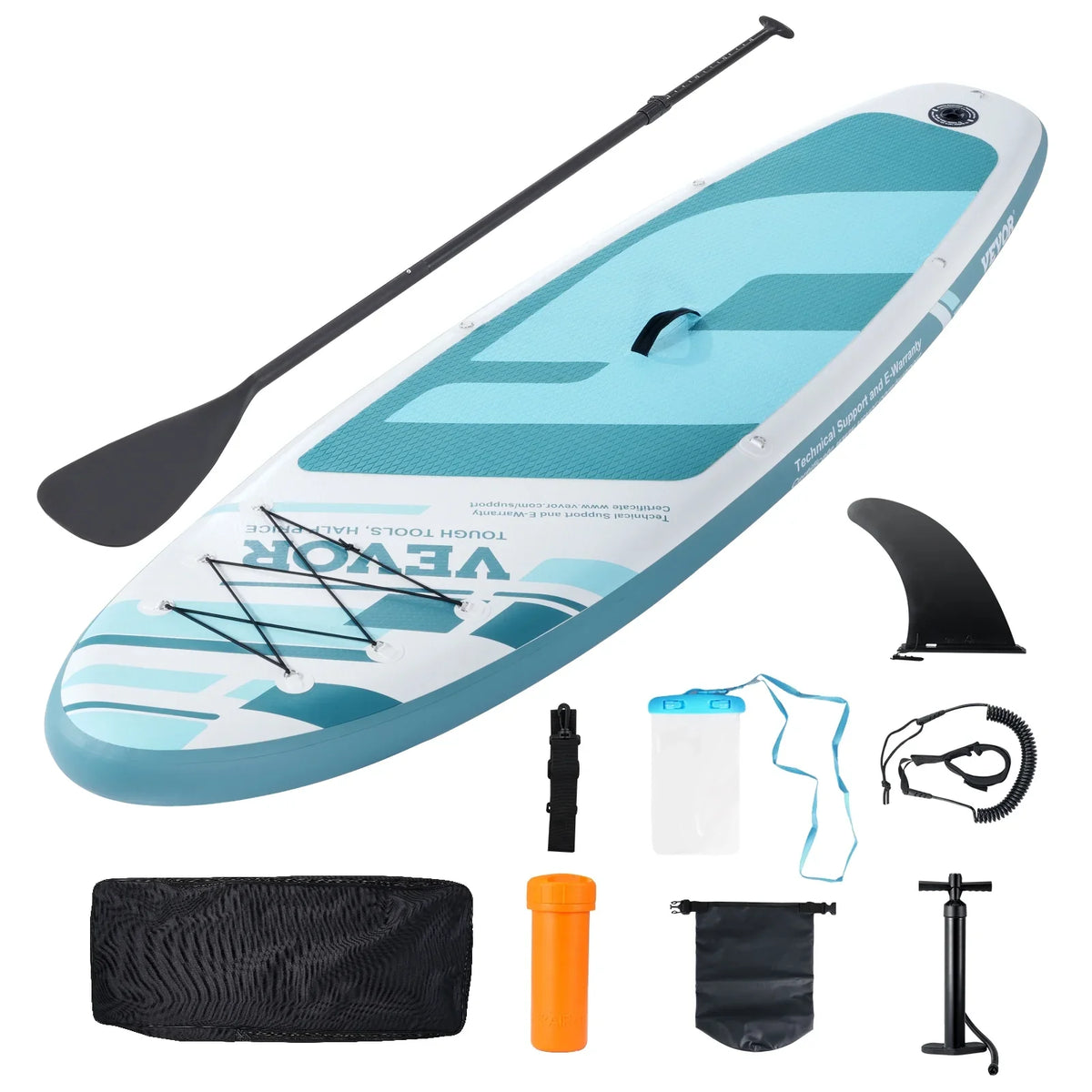 Board Paddle air-filled Sup with SKYSHALO Paddle Stand Board Up 11' Accessory Surf