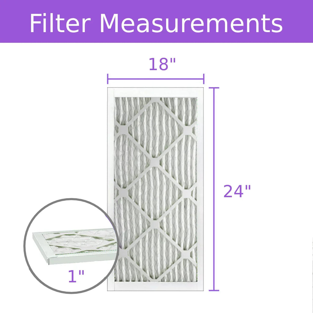 18x24x1, Filter, MERV 8, (6 Pack) Surface Purolator Pleated Mechanical DMK80 Extended atmospheric