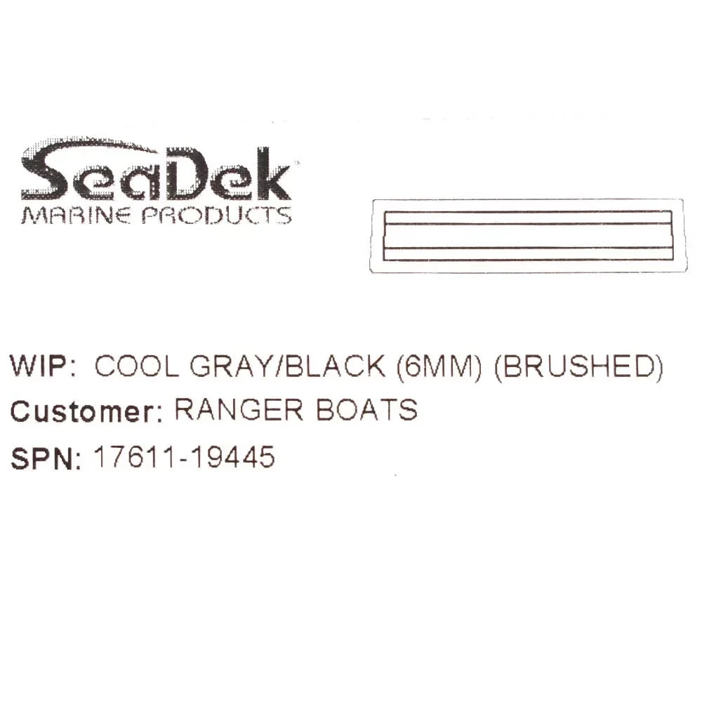 Footrest Pro 207543 Boat Mat Deck LTS | Console Triton 260 Gray Non-Skid