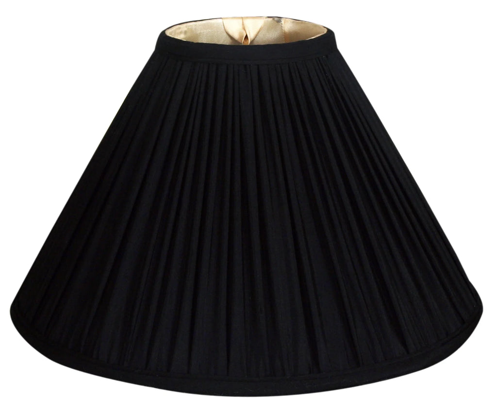 Gather 14" Coolie Pleat Black Shade Empire Royal Designs Lamp