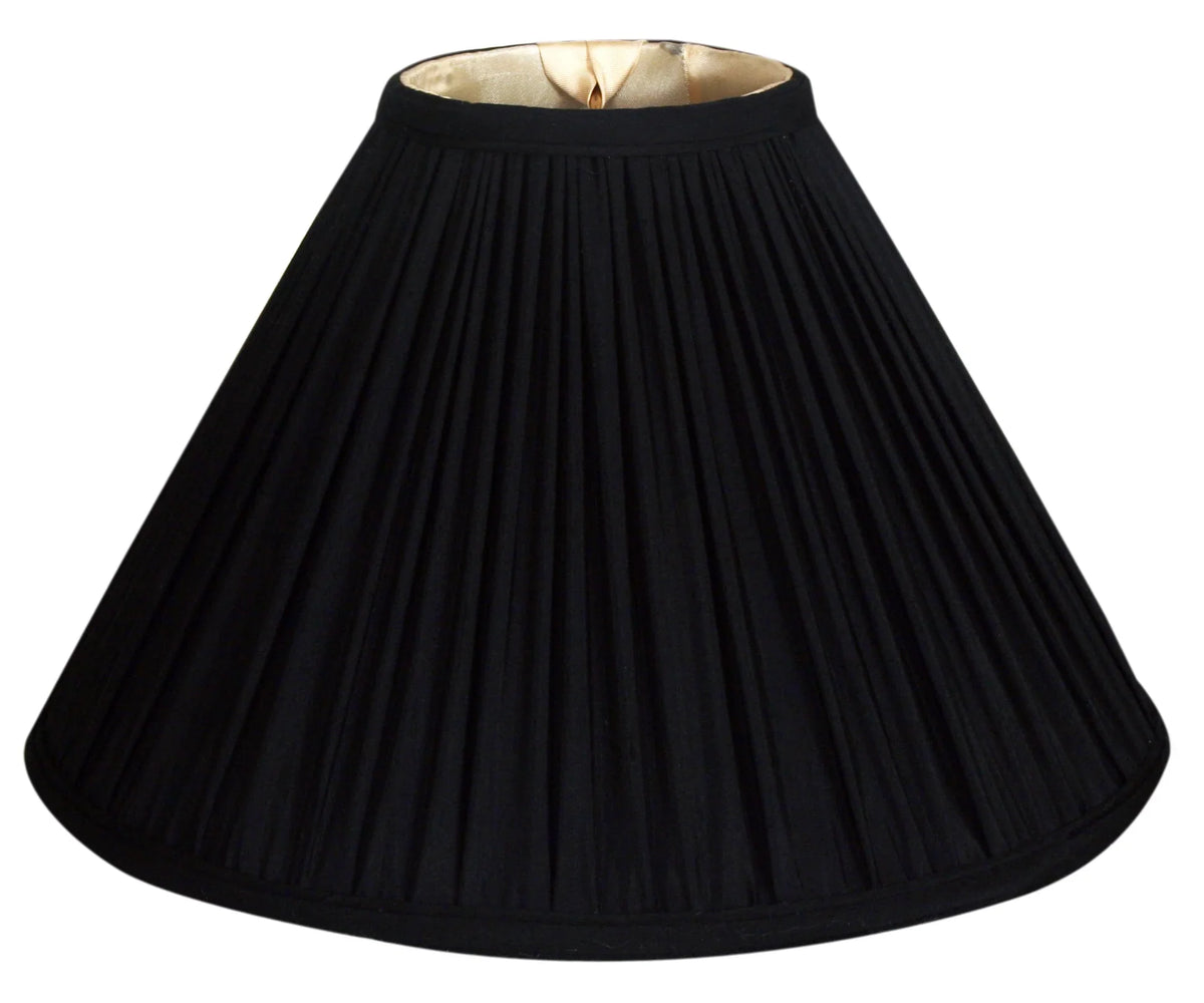 Gather 14" Coolie Pleat Black Shade Empire Royal Designs Lamp