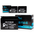 2015 UpStart 110CC 3-Pack for TTR110E 2.3Ah, Replacement Maintenance Factory 12V, Battery Free, - Motorcycle Activated, Battery Yamaha UB-YT4B-BS