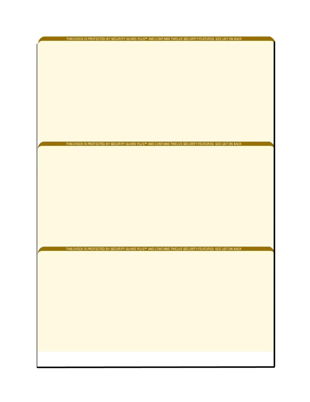 w - PACK with Complex High-Security x Zapco OF Check Background Checks, Features 3-Up 12 Paper, SHEETS Pattern, 8-1/2" Security Organic 11", 100 Microperfed