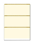 w - PACK with Complex High-Security x Zapco OF Check Background Checks, Features 3-Up 12 Paper, SHEETS Pattern, 8-1/2" Security Organic 11", 100 Microperfed