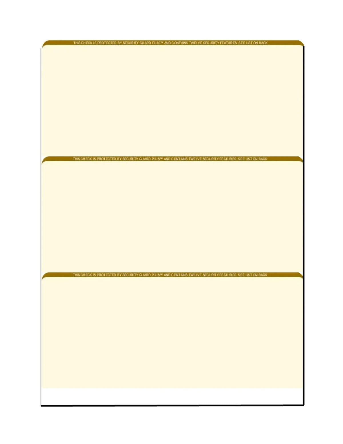 w - PACK with Complex High-Security x Zapco OF Check Background Checks, Features 3-Up 12 Paper, SHEETS Pattern, 8-1/2" Security Organic 11", 100 Microperfed