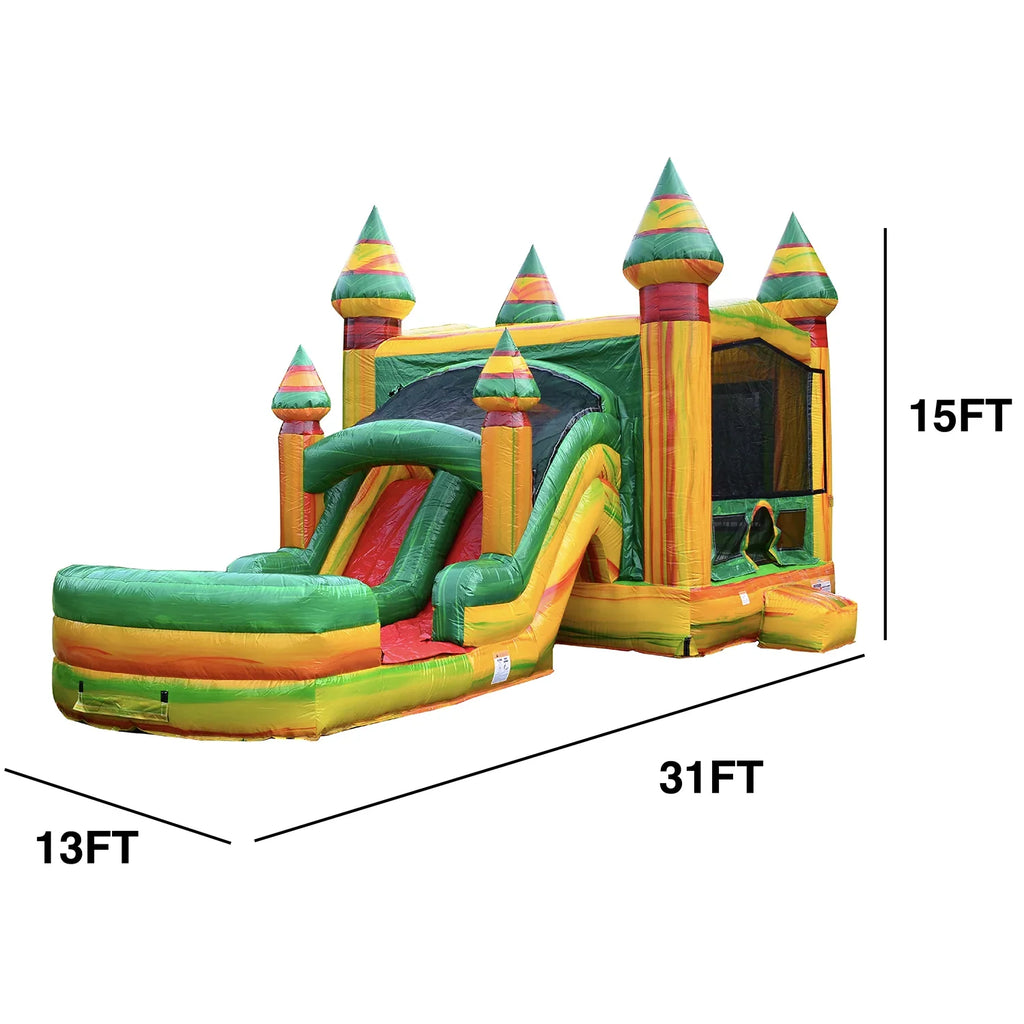 for Water (with Adults Bounce Fiesta Pool Theme Commercial with House Blower), JumpOrange Kids Slide Grade and