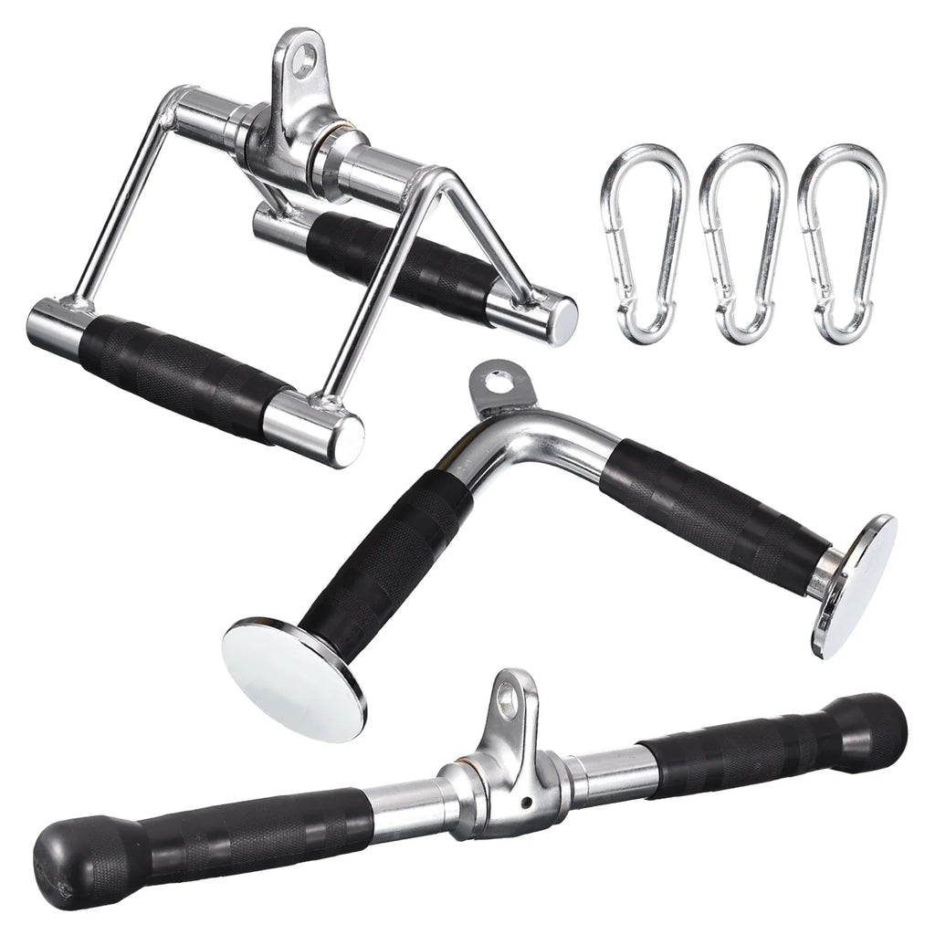 Down Gym Attachment Silver Tricep Press for Cable Machine Accessories,