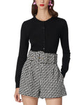 XL Herrera Carolina Crewneck Cardigan, Silk-Blend womens
