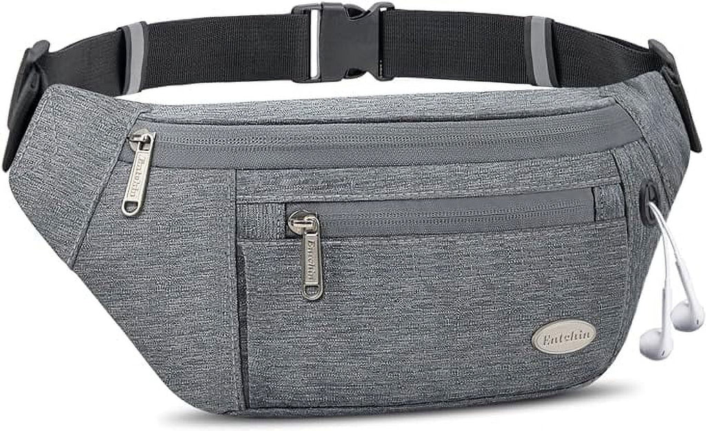 Running, and Bum Entchin Cycling Casual Women Pack for Fanny premium for Crossbody Pockets, with Bags fashion Travel, Pack Men 4-Zipper Waist Hiking,