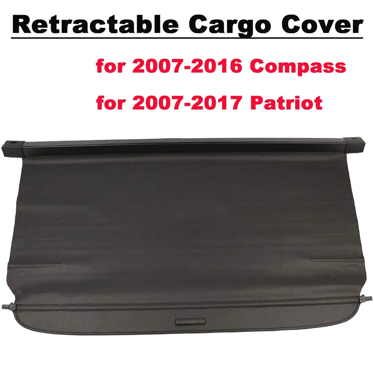 Jeep for Patriot 2016 2009 Accessory Trunk Rear Fit Compass Retractable 2013 Cargo 2014 SUV Cover Black 2015 2012 2011 Cover Jeep 2007-2016 Security 2008 2010 Compass Patriot 2007 Shade