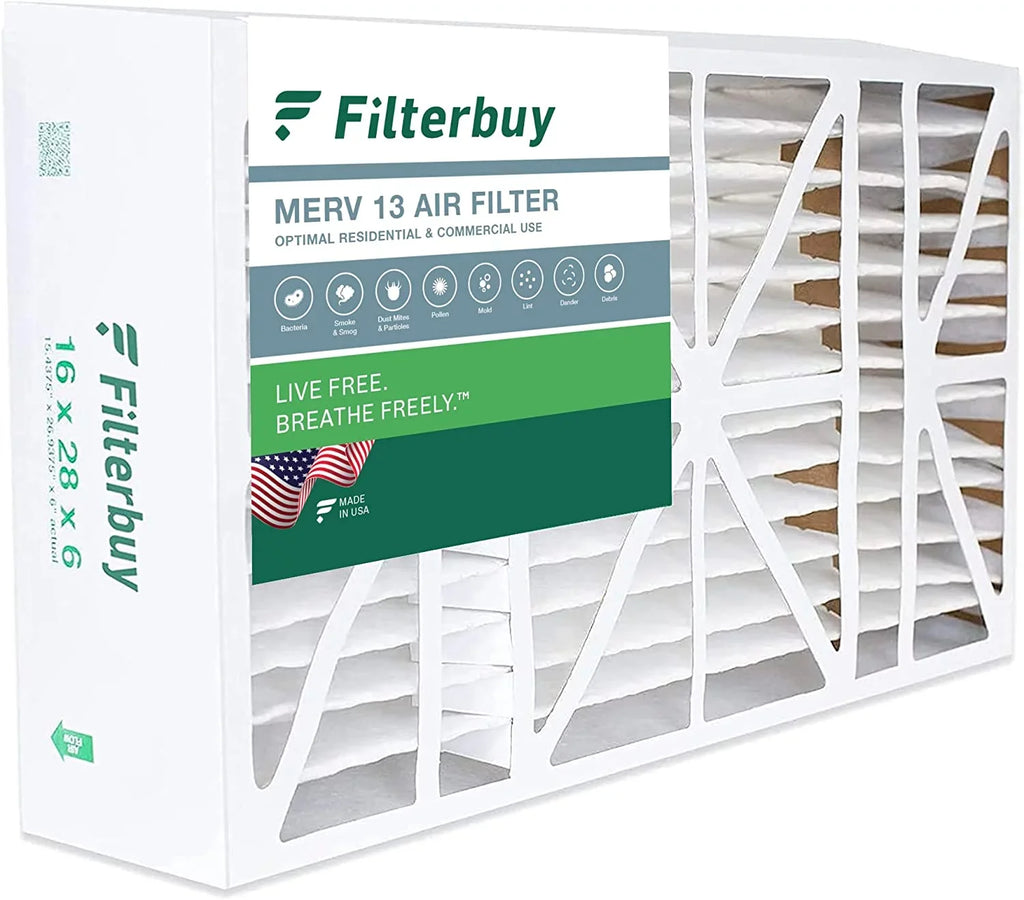 for (1-Pack) 2400 AC oxygen Space-Gard Furnace Filterbuy Pleated 16x28x6 Aprilaire HVAC 13 Filters MERV