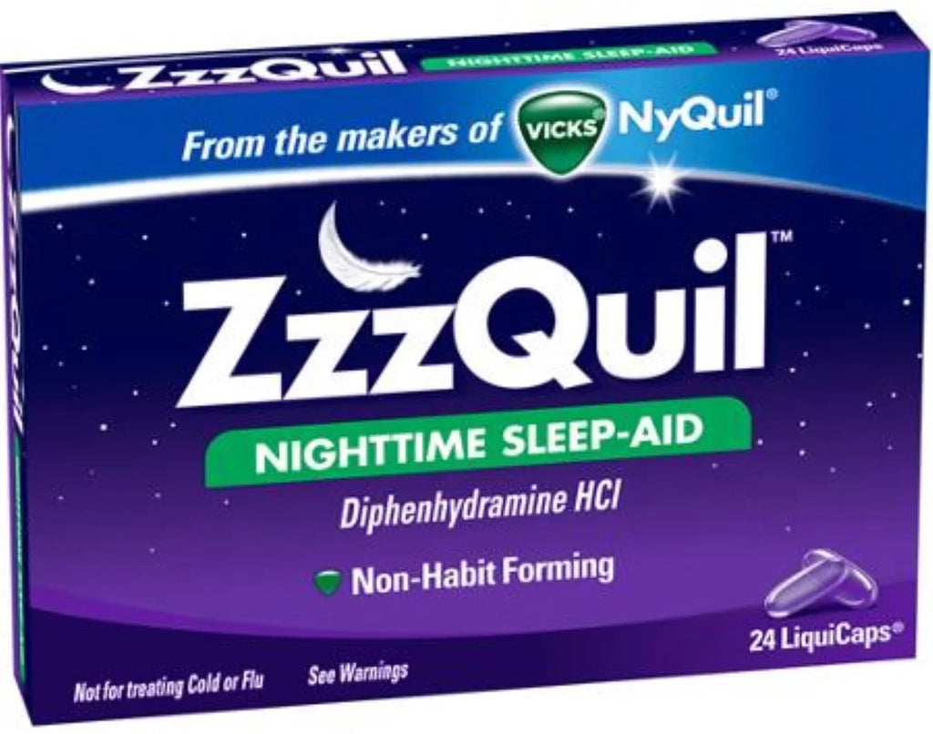 24 of (Pack Nighttime LiquiCaps Sleep-Aid, ea 4) ZzzQuil