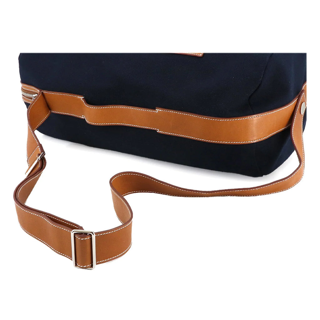 New) Duffel Spudkidskin Hermes Odyssey Gold Canvas Hand (Like Shoulder Marine Tail Gauland 2way Bag Pre-Owned