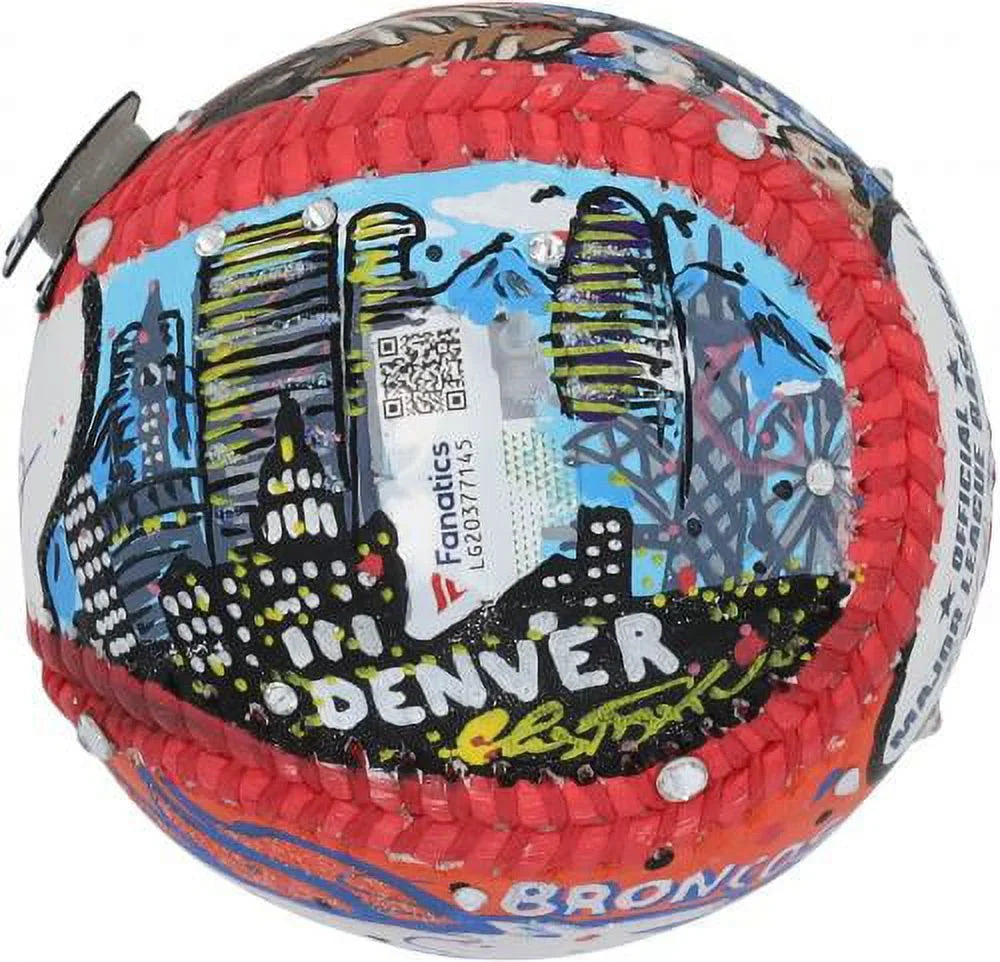 Authentic Manning Autographed Broncos by - Baseball Certified - Art Denver Charles Fanatics Peyton - Fazzino LG20377145