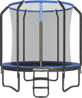 Songmics Trampolina Ø 244/305/366/427 Cm, Certyfikat Tüv Rheinland Gs, Okrągła Trampolina Ogrodowa Z Siatką Zabezpieczającą I Drabinką, Wyściełany Ste