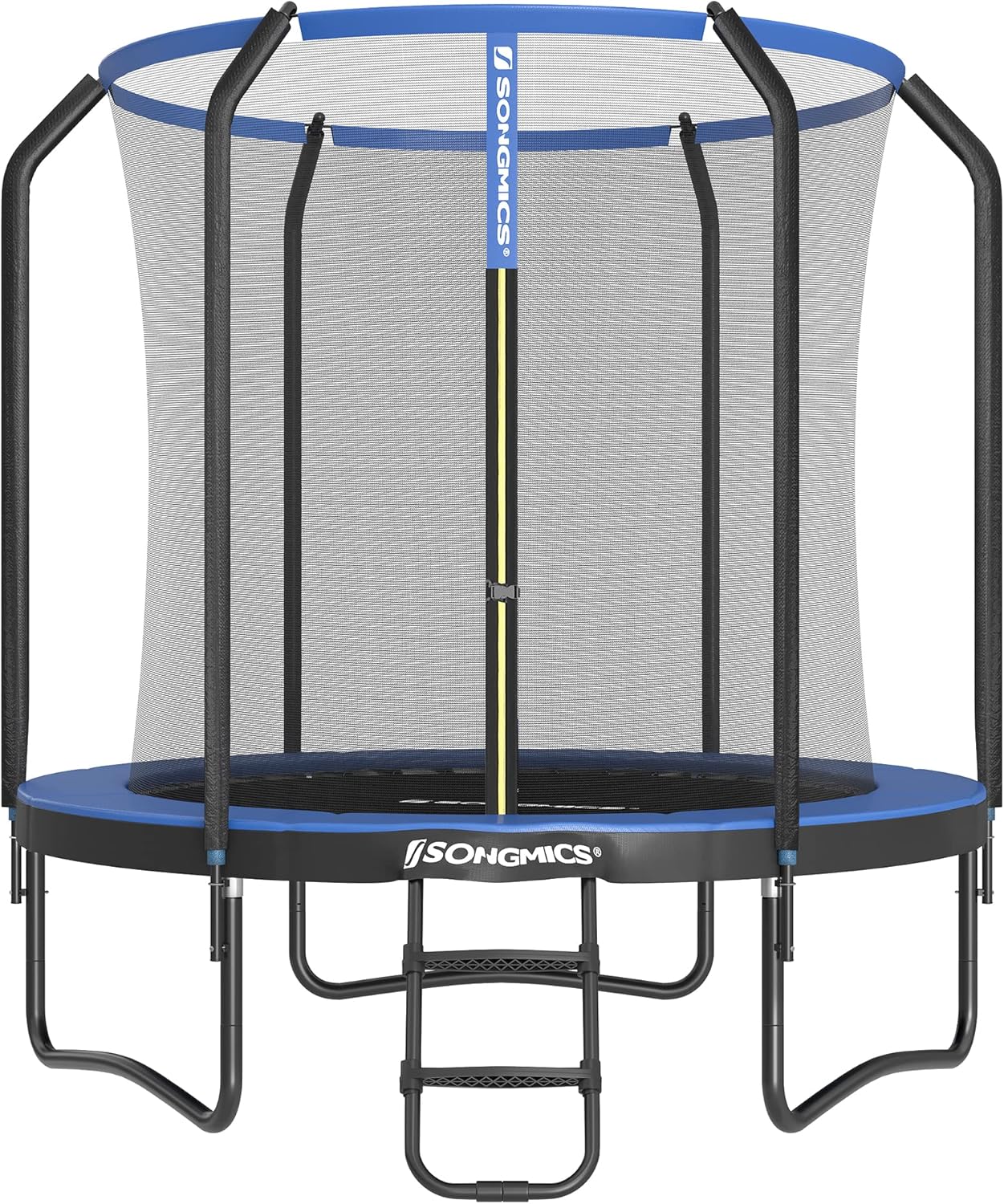 Songmics Trampolina Ø 244/305/366/427 Cm, Certyfikat Tüv Rheinland Gs, Okrągła Trampolina Ogrodowa Z Siatką Zabezpieczającą I Drabinką, Wyściełany Ste