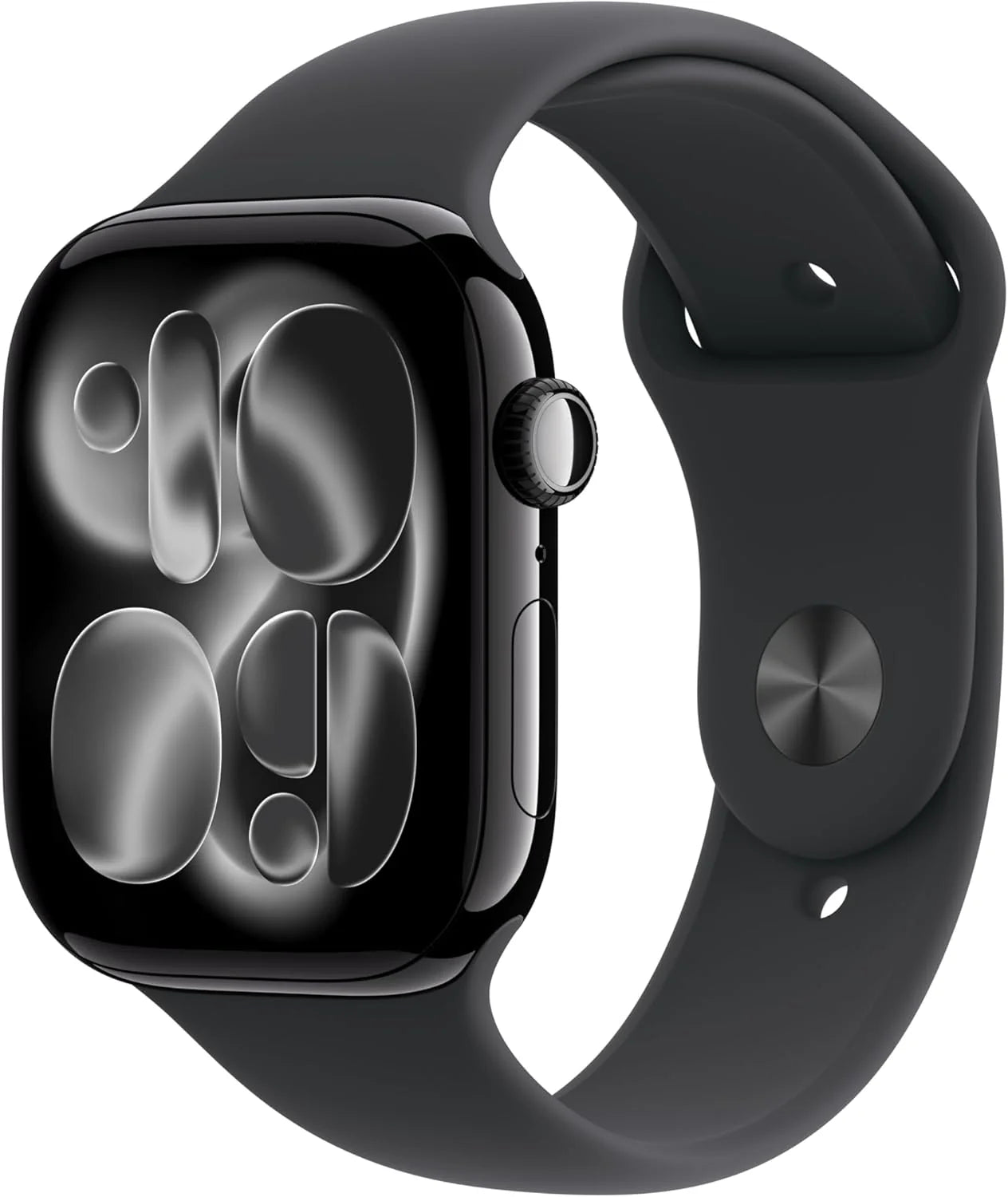 Apple Watch Series 11 Gps + Cellular 42 Mm Smartwatch, Koperta Z Aluminium Kolor Gwiezdna Szarość, Pasek Sportowy Kolor Czarny - S/M. Wynik Snu, Monit