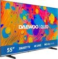 Daewoo 55Dm55Qv Qled Smart Tv 55 Cali 4K Ultra Hd Hdr, Telewizor Z Dolby Vision I Dolby Atmos, Kompatybilny Z Alexa, Bezramowa Konstrukcja, Podstawa B