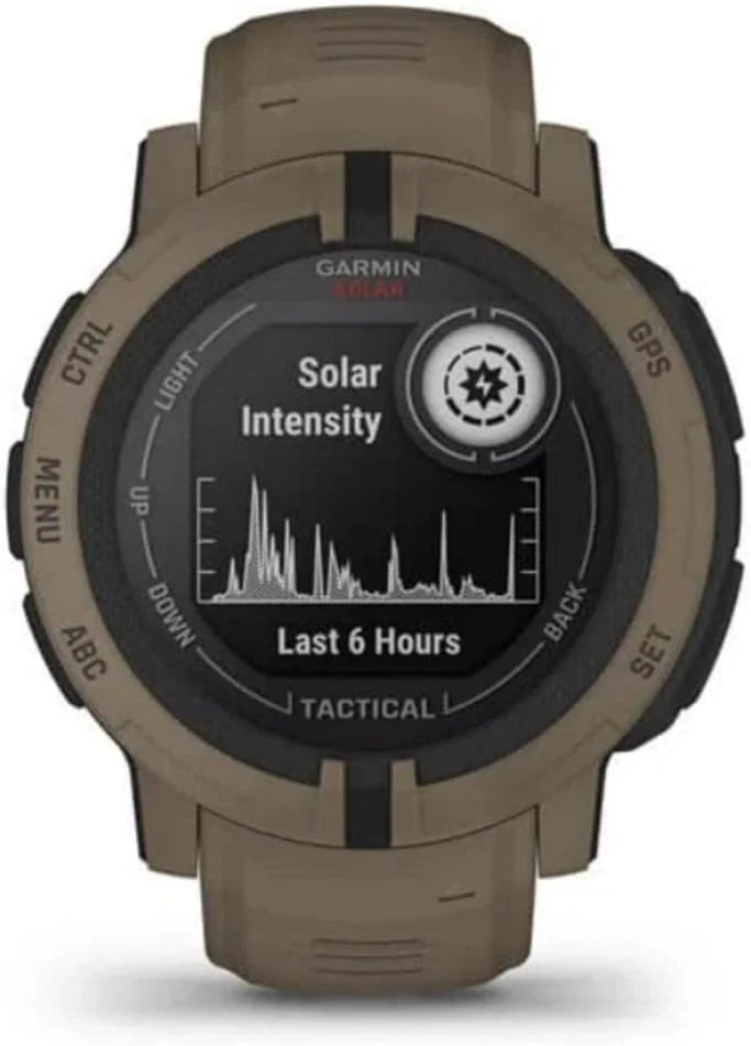 Garmin Instinct 2S Solar Smartwatch Gps, Grafitowy, M(Oliwkowy/Instinct 2 Solar Tactical)