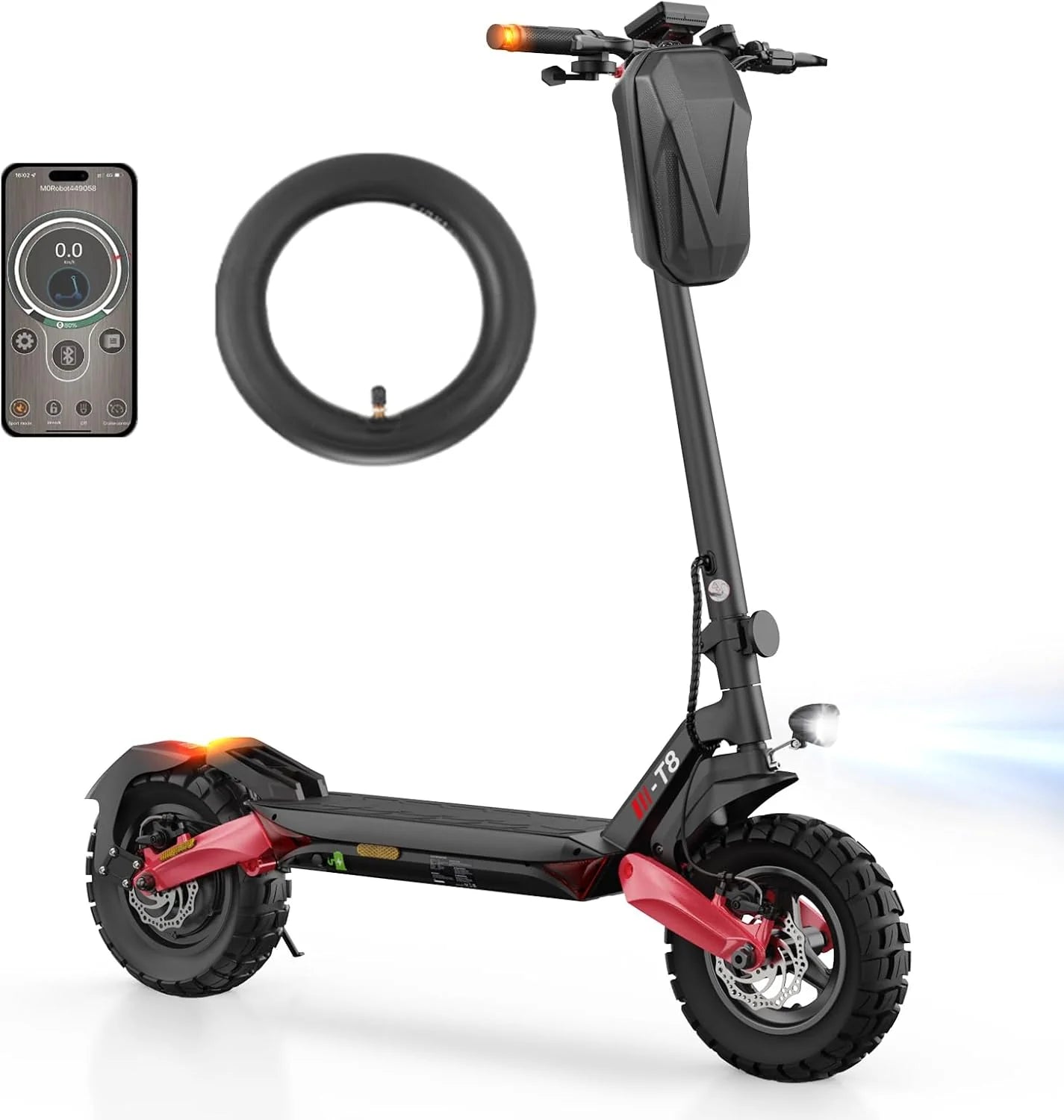Skuter Elektryczny Z Dopuszczeniem Do Ruchu Drogowego, Zasięg 80-100 Km, 48 V, 15 Ah, Opony Pneumatyczne 10 Cali, Abe Skuter Elektryczny Z Podwójną Am